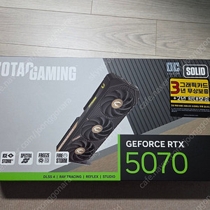 ZOTAC RTX 5070 SOLID OC D7 12GB 미개봉