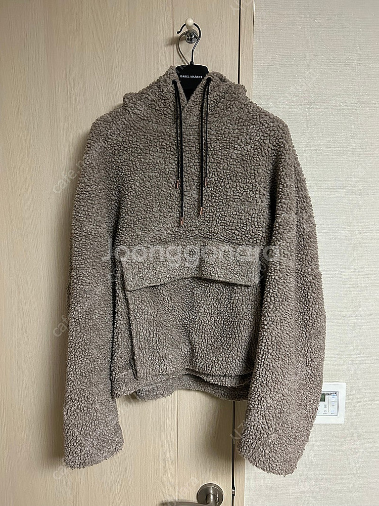 우영미 부클 후드 배이지 50--0