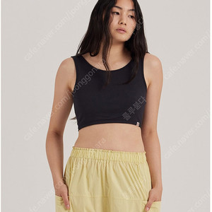 부디무드라 터널 스트링 탱크 탑 블랙 S