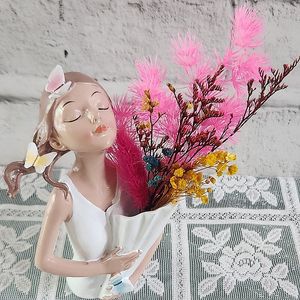 새상품)소녀화병 생화 일본프리저브드플라워 인테리어소품