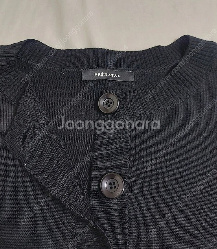 프레나탈임부복 임산부 블랙니트롱원피스세트90사이즈--4