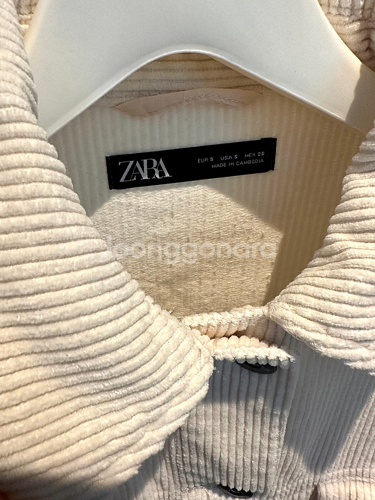 ZARA 코듀로이 자켓 프리사이즈 택포--2