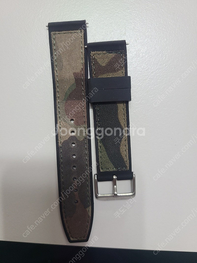 20mm 22mm 가죽 러버 시계 밴드 스트랩--0
