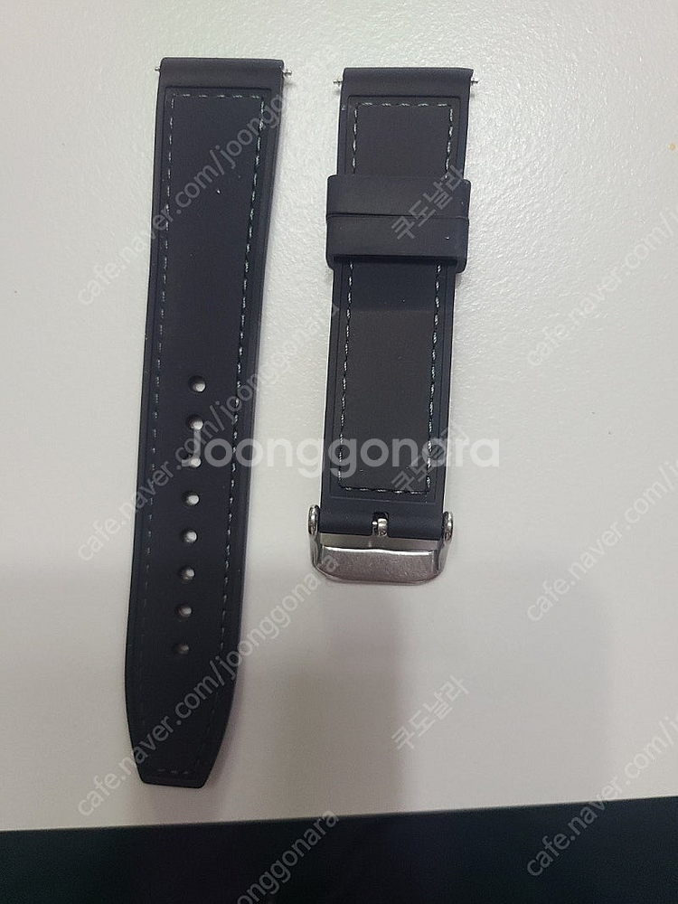 20mm 22mm 가죽 러버 시계 밴드 스트랩--1