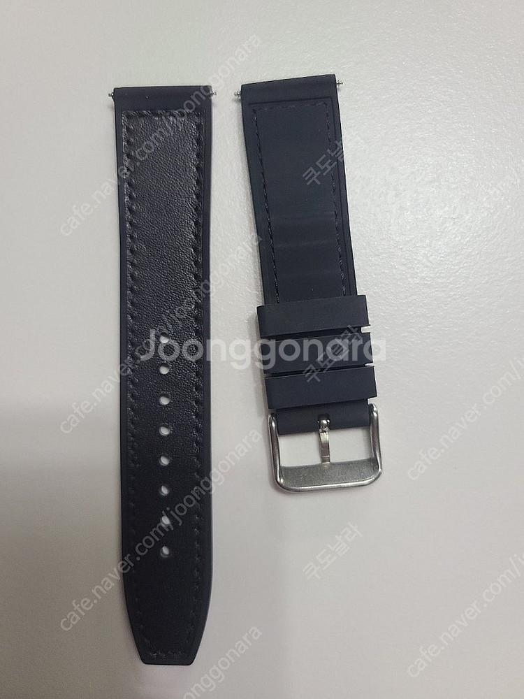 20mm 22mm 가죽 러버 시계 밴드 스트랩--3