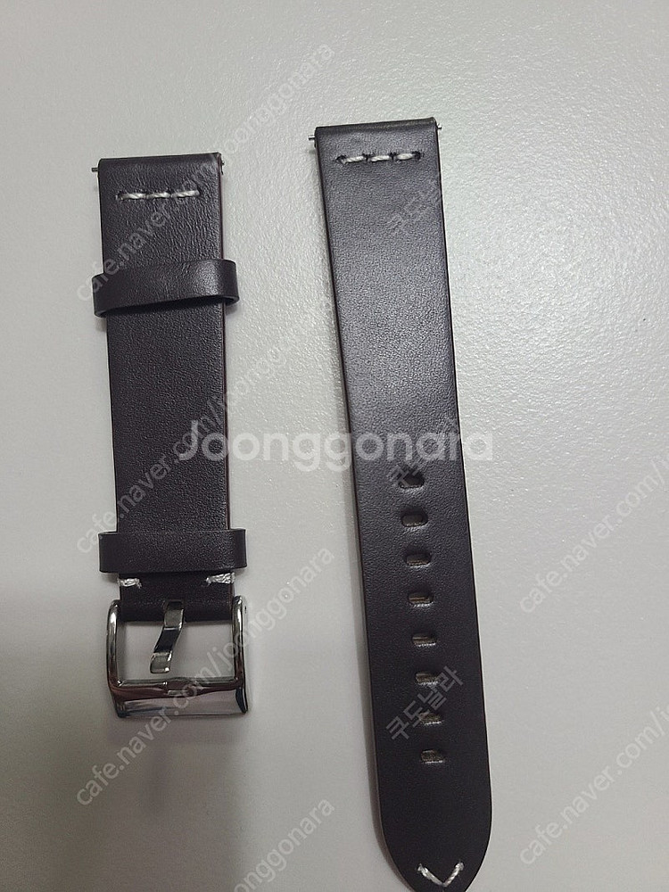 20mm 22mm 가죽 러버 시계 밴드 스트랩--4