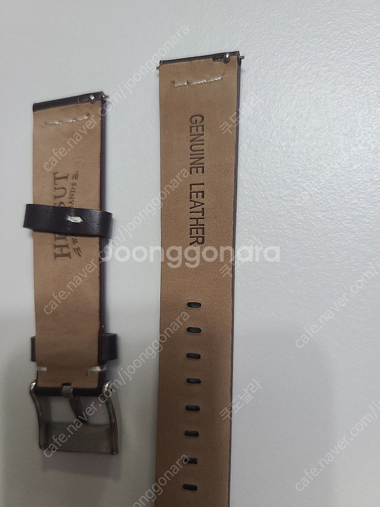 20mm 22mm 가죽 러버 시계 밴드 스트랩--5