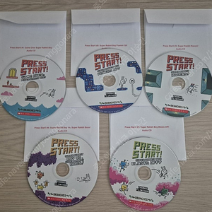 잠수네 2-3점대 도서 press start (프레스 스타트) 1-5 CD만-가격내림