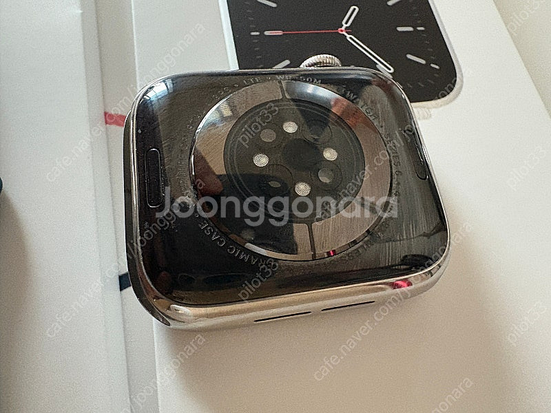 애플워치6 44mm 스테인리스 실버--6