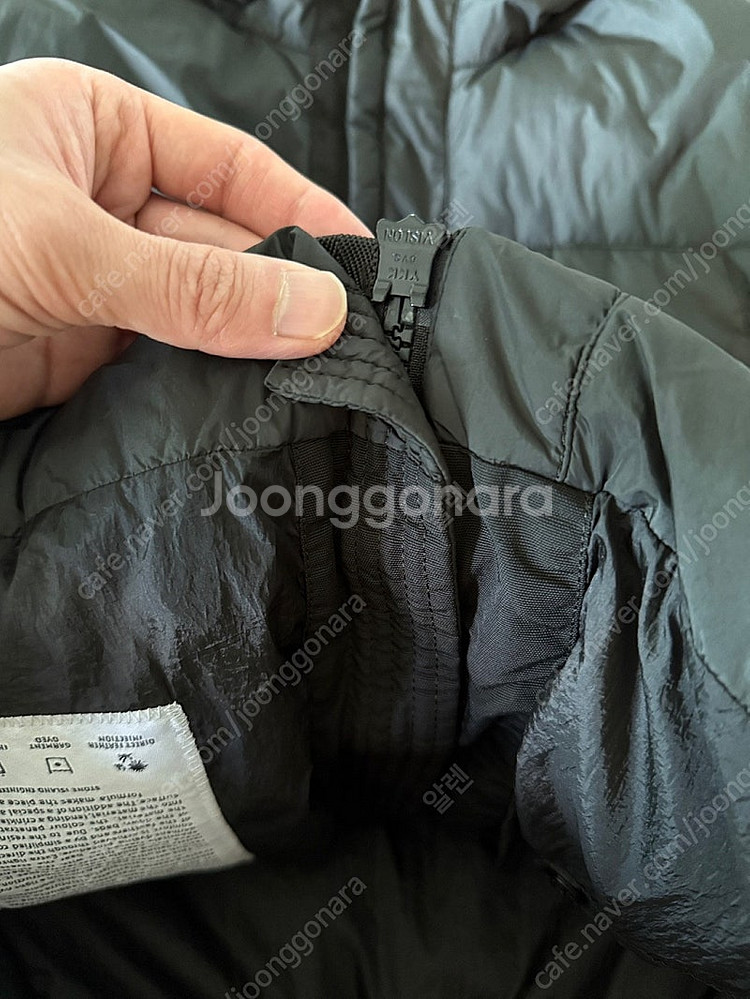 스톤아일랜드 17fw 크링클랩스 후드 패딩 L사이즈 판매 다크그린 67540223 v0059 (명작 시즌)--8