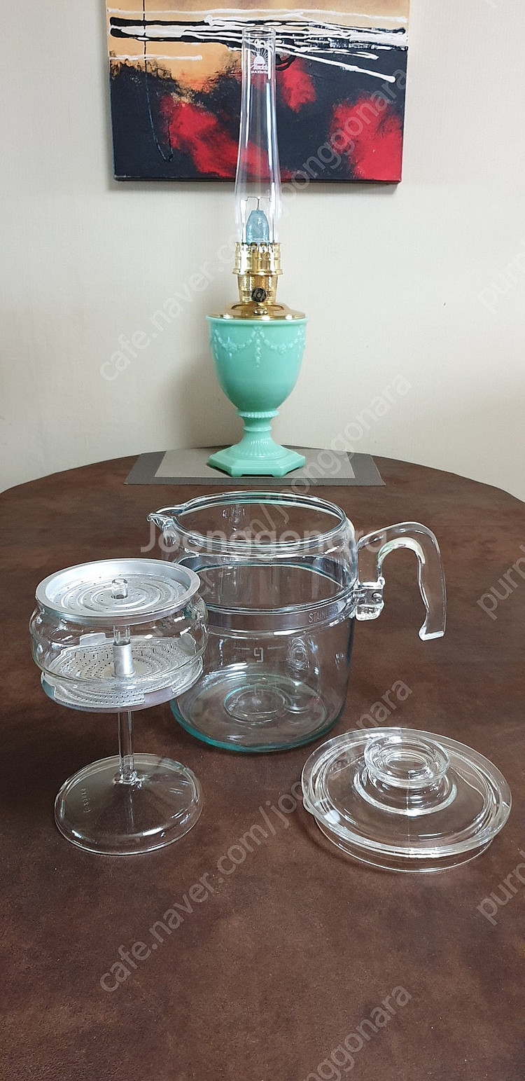 빈티지 파이렉스 퍼콜레이터종류 & 찻잔세트종류 분양--0