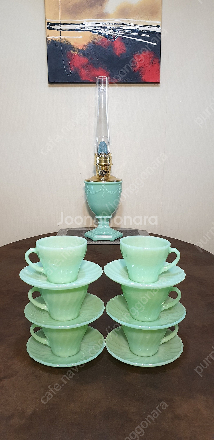 빈티지 파이어킹 제디트 찻잔세트종류 분양--1