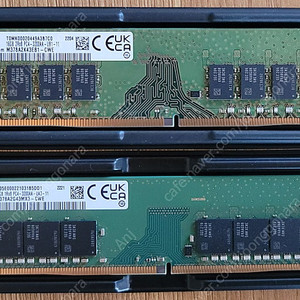삼성 DDR4-3200 16GB 양면1 단면1 2개 32GB 충남 서산 당진 10만원(반값 택포)