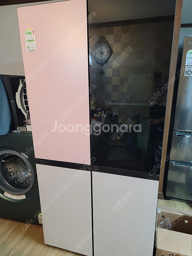 LG오브제 노크온 830L 4도어 냉장고 팝니다.--0