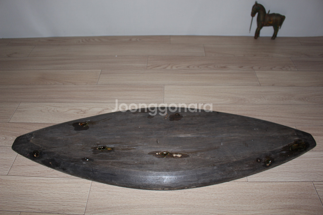 대형 삐라루꾸 브라질 아마존 물고기 원주민 목각액자--7