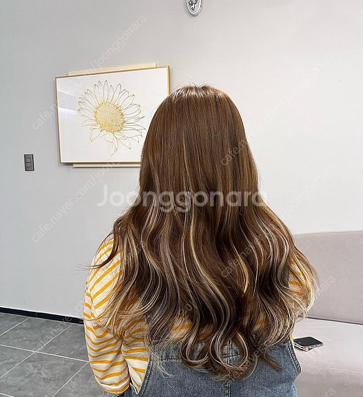 루미에르 인모 100% 붙임머리가발 솜브레 컬러포인트--0