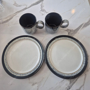 덴비 헤일로 접시 머그컵