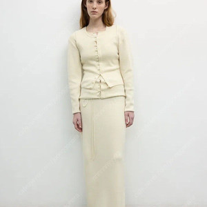 le17 string straight knit skirt 아이보리