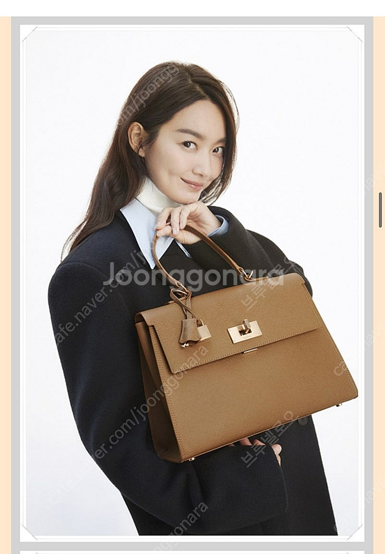 신민아 쿠론 가방 거의 새것 브라운--2