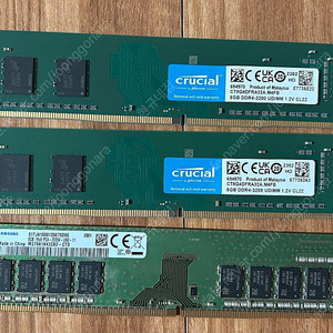 삼성. 마이크론 DDR4 8G 3개 판매