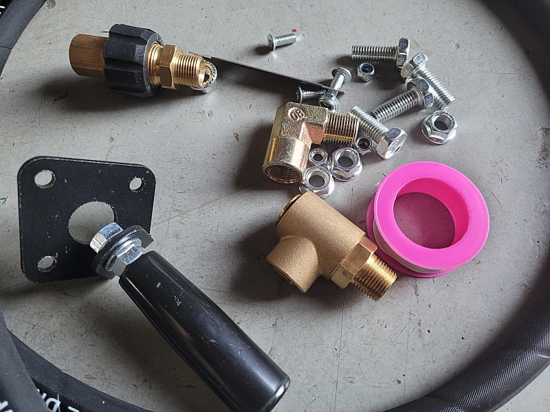 새제품 4000psi 고압호스 권선기 팝니다. 이미지