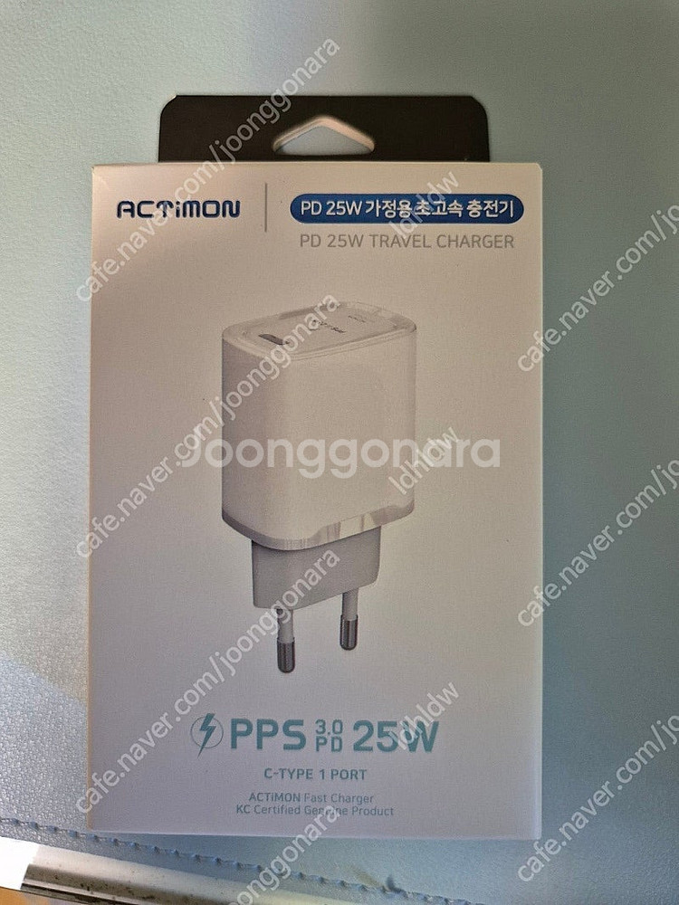엑티몬 PD25W 2포트 PPS 초고속 가정용충전기 새...--0