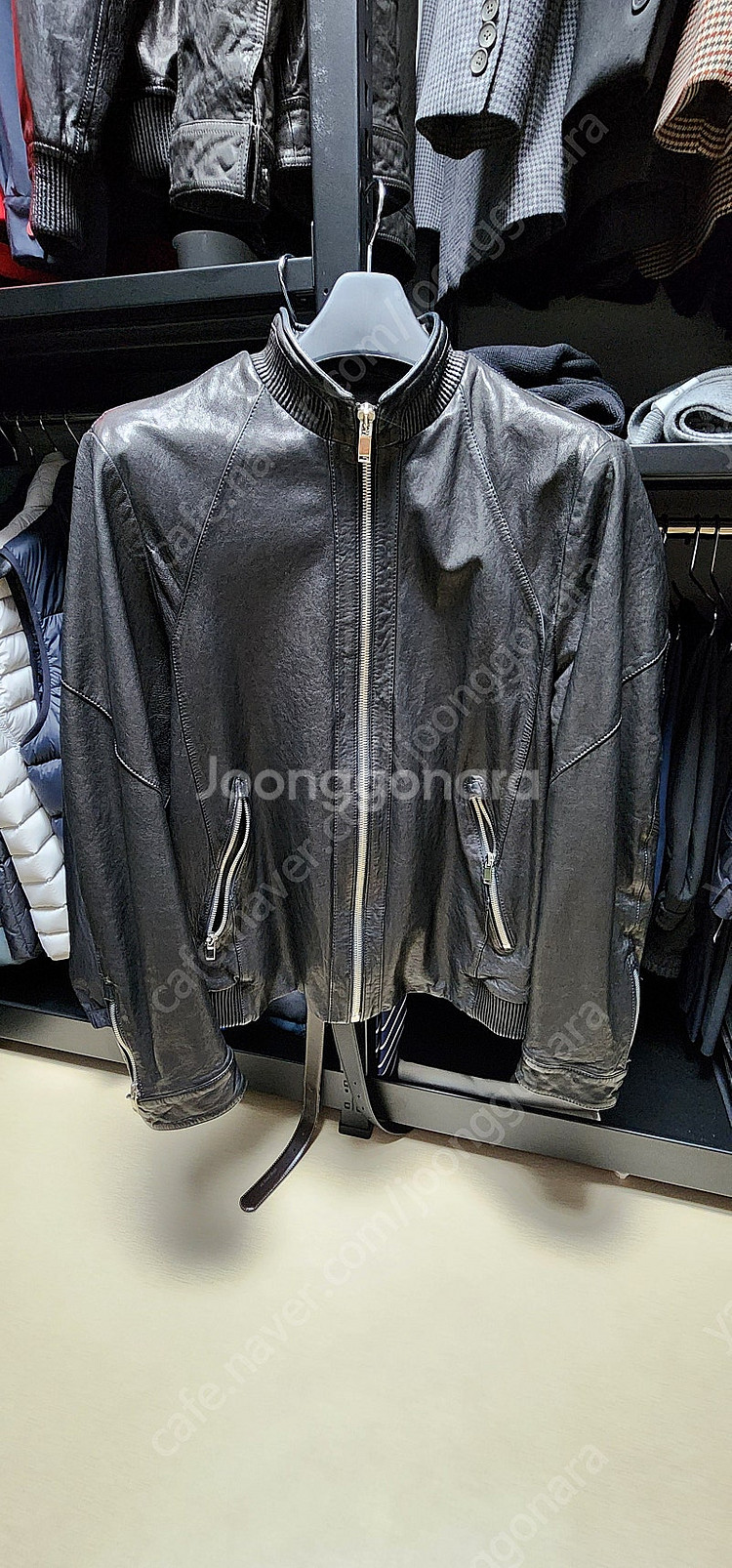 지오송지오 양가죽 자켓--0