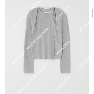 leeds 리즈 리본홀터넥 스카이그레이