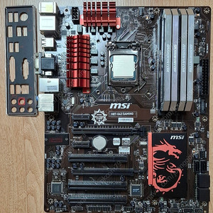 인텔 i7 4790 h87 메인보드 커세어 램 8gb x4 컴퓨터 부품