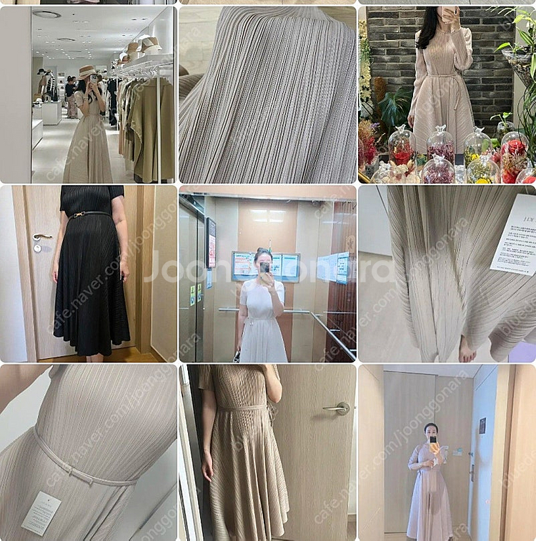 제이드몽 릴리아 볼륨플레어 반팔원피스 아이보리--1