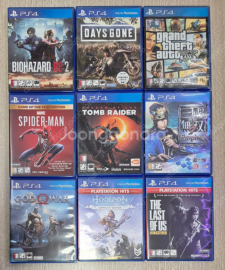 ps4 바하re:2 데이즈곤 GTA5 마블스파이더맨 쉐...--0