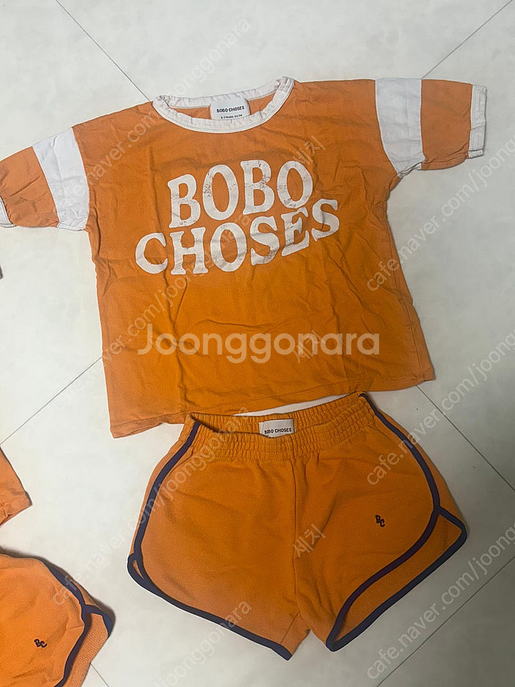 보보쇼즈 오렌지 반팔티,반바지 6~7세 122cm [1...--0