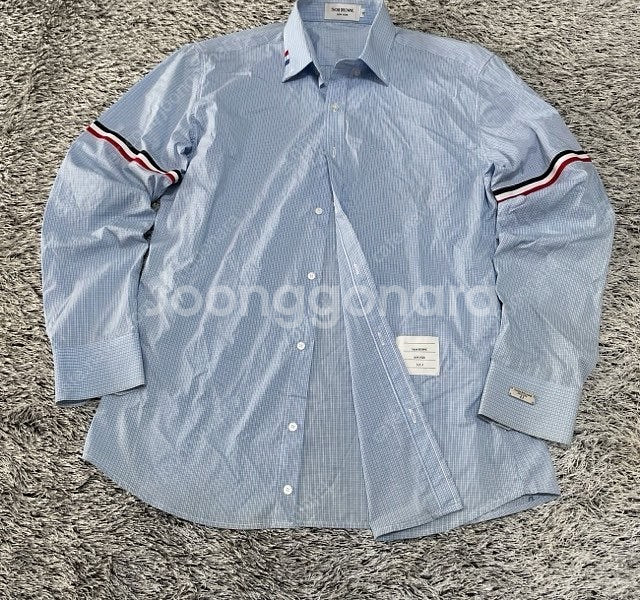 톰브라운 체크셔츠 100 / L--0