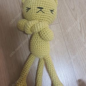 핸드메이드 손뜨개 '심술난 고양이' 인형