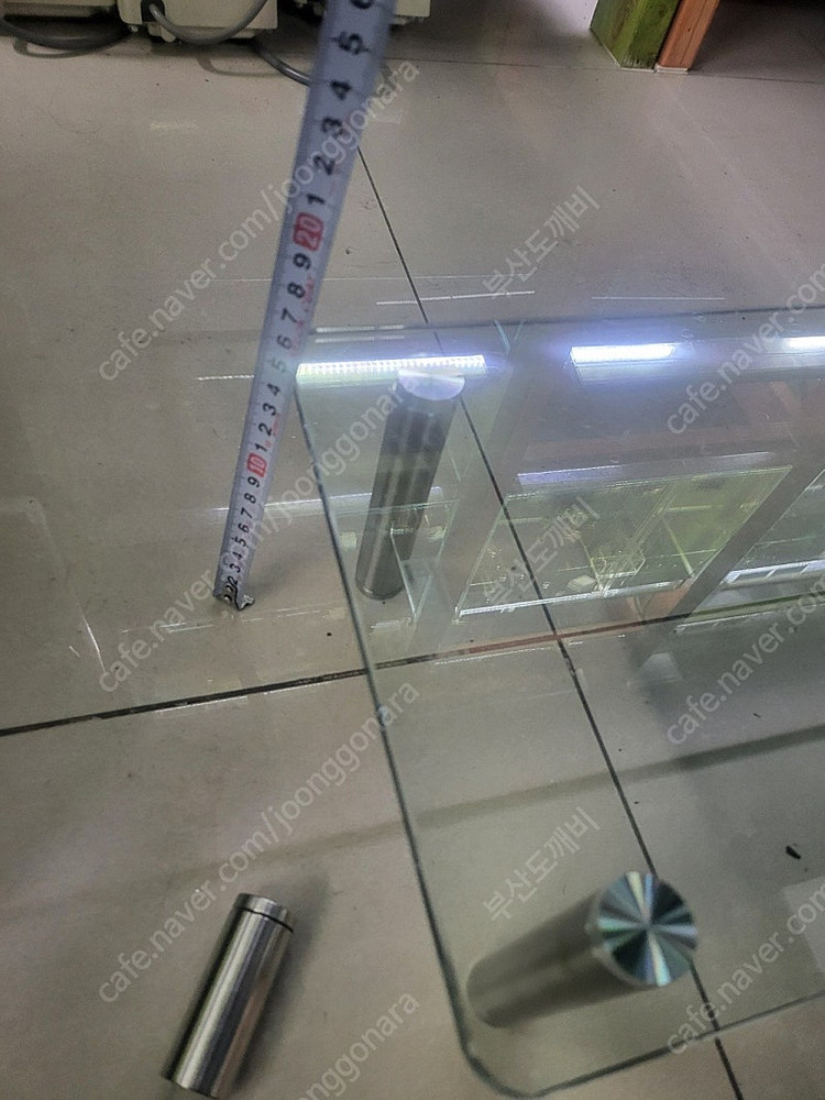 모니터 받침대 강화유리 선반(모니터 받침대, 화분 받침대, 기타 장식용) 이미지