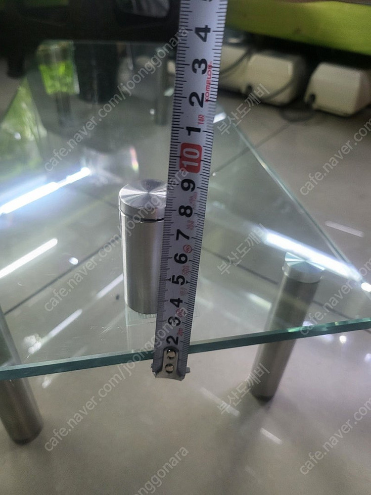 모니터 받침대 강화유리 선반(모니터 받침대, 화분 받침대, 기타 장식용) 이미지