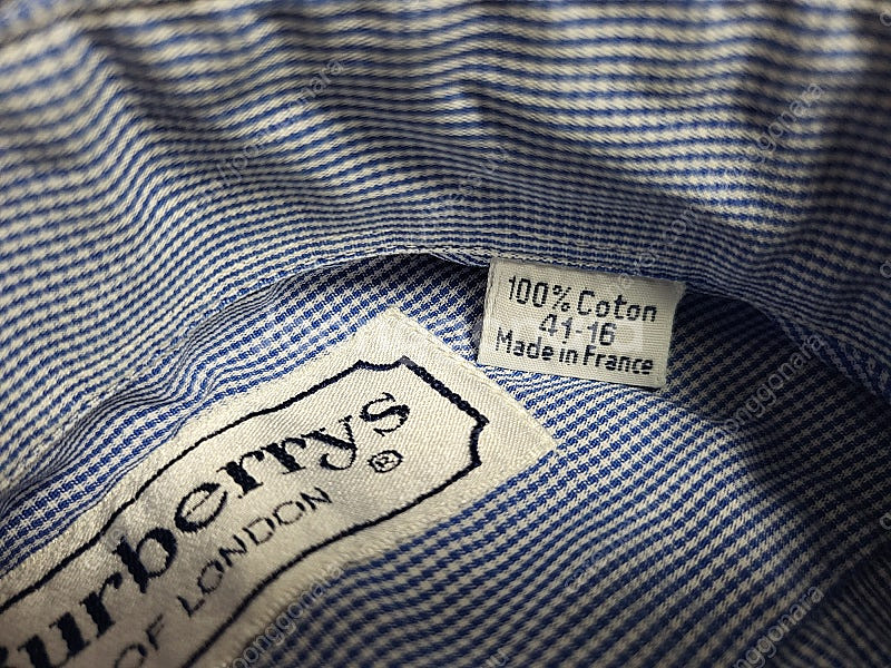 (정품) Burberry 버버리 체크 반팔 남방 셔츠 41-16 (100)--2