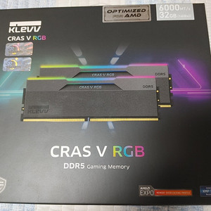 클레브 DDR5 32G(16x2) 램 판매. KLEVV DDR5-6000 CL30 CRAS V RGB