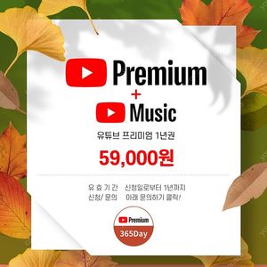 유튜브프리미엄 365데이 매달 4천원대로