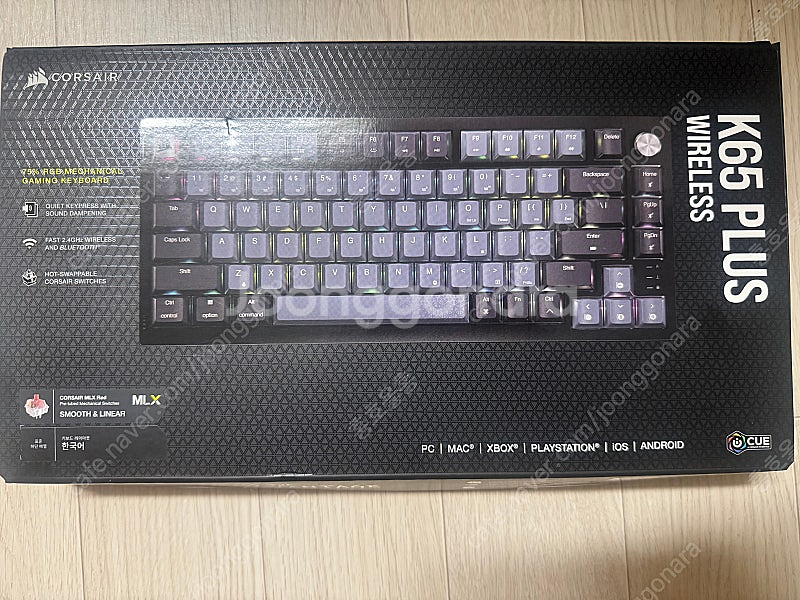 CORSAIR k65 plus 키보드 팝니다.--0