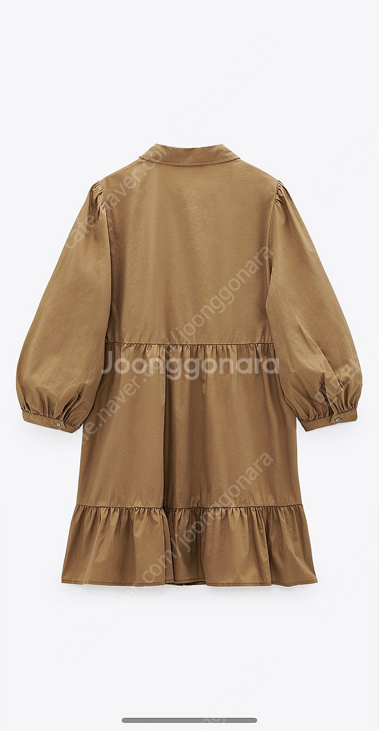 자라 포플린 셔츠 원피스 S사이즈--2