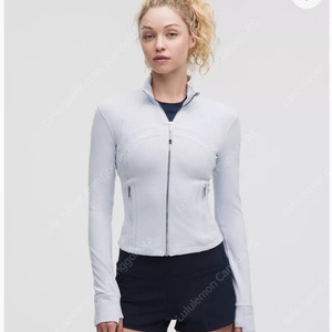룰루레몬 웜업 집업 자켓 [새상품] Define Cropped Jacket Nulu 하늘색 사이즈8