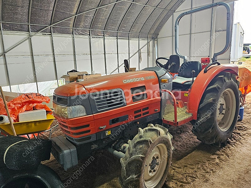대동 D380L 트랙터 (로타리, 유압쟁기, 두둑기)--1