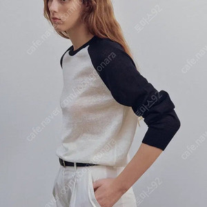 낫띵리튼 grin linen knit top (navy ivory)