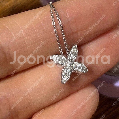 골든듀 펄시 파베 팬던트+컴바인하트16 체인 세트--1