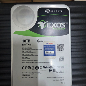 씨게이트 exos 18tb hdd 중고 팝니다