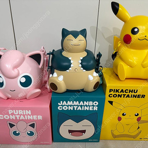 포켓몬스터 캐릭터 피카츄 푸린 잠만보 이상해씨 컨테이너 짱구는못말려 흰둥이 컨테이너