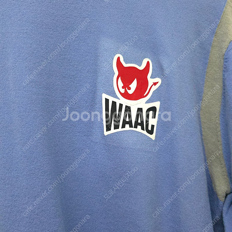 WAAC 왁 블루 니트 긴팔 티셔츠 새상품--2