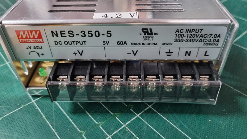 민웰 smps nes-350-5 4.2v 5v 60a--2