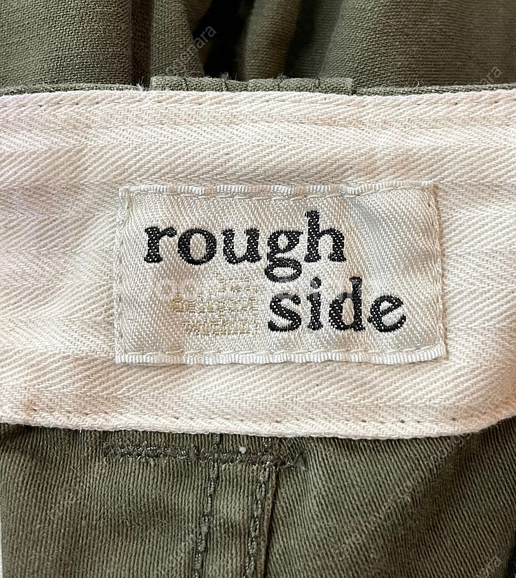 (1/30)rough side 러프사이드 사틴 밀리터리 카고팬츠 올리브--8